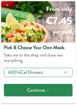 Pick and choose your own meals from the full GourmetFuel shop