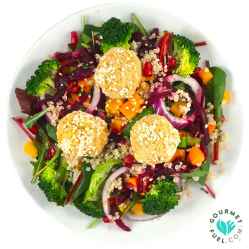 Superfood falafel salad