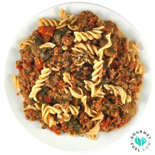 Fusilli bolognese