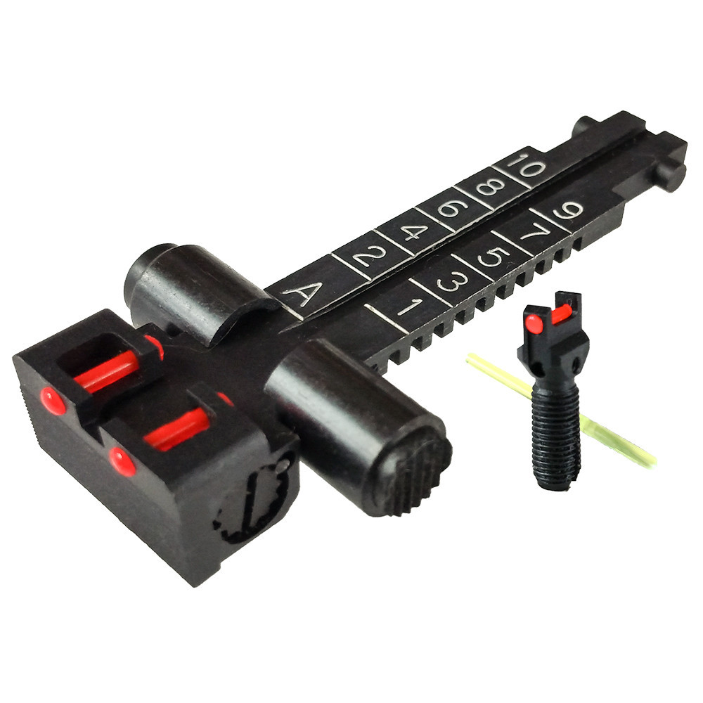AKM - Kensight Rear Adjustable Rifle Sight Set - Fiber Optic -100m