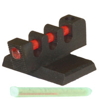 Our Fiber Optic Front Sight comes with both red and green Fiber Optic rods (0.050" Diameter) The rods are not installed at time of purchase. Your color choice will need to be installed with the front sight installation.
