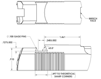 Novak LoMount Slide Cut Dimensions Drawing
