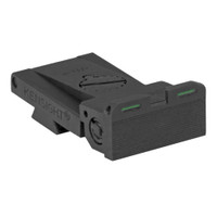 Fully adjustable bar-dot-bar tritium rear sight fits Bo-Mar BMCS Cut, rounded blade w/ serrations Fully adjustable bar-dot-bar tritium rear sight fits Bo-Mar BMCS Cut, rounded blade w/ serrations
