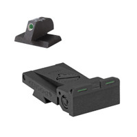 Fully adjustable bar-dot-bar tritium rear sight fits Bo-Mar BMCS Cut, rounded blade w/ serrations - .200" Tall FLAT BASE Front Sight Fully adjustable bar-dot-bar tritium rear sight fits Bo-Mar BMCS Cut, rounded blade w/ serrations - .200" Tall FLAT BASE Front Sight