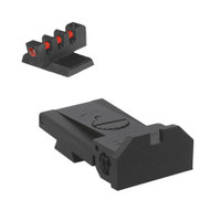 Kensight Target 1911 Sights Deep Notch/Beveled Blade Sight Set w/ 0.200'' Tall Fiber Optic Front