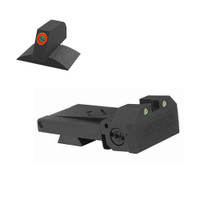 Kensight 1911 Bomar Beveled Blade Sight Set W/ 0.200'' Tall ProGlo Tritium Contoured Front Sight