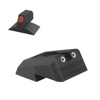 Kensight 1911 Novak Serrated Blade Sight Set W/ 0.160'' Tall ProGlo Tritium Contoured Front Sight