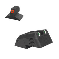 Kensight Novak Adjustable Rear Tritium Night Sight, Serrated Blade W/ 0.230'' Tall Lumi Orange Tritium Contoured Front Sight Kensight Novak Adjustable Rear Tritium Night Sight, Serrated Blade W/ 0.230'' Tall Lumi Orange Tritium Contoured Front Sight