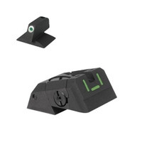 Kensight Springfield "U" Tritium, Serrated Blade W/ 0.230'' Tall Tritium CONTOURED base Front