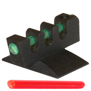Our Fiber Optic Front Sight comes with both red and green Fiber Optic rods (0.050" Diameter) The rods are not installed at time of purchase. Your color choice will need to be installed with the front sight installation. Our Fiber Optic Front Sight comes with both red and green Fiber Optic rods (0.050" Diameter) The rods are not installed at time of purchase. Your color choice will need to be installed with the front sight installation.