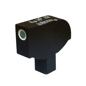Stake-on Patridge front sight for ColtM1911/A1 Series '80, 0.125" tenon,
green tritium insert w/white outline