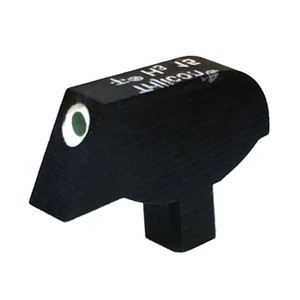 Stake-on Ramp front sight for ColtM1911/A1 Series '80, 0.125" tenon,
green tritium insert w/white outline