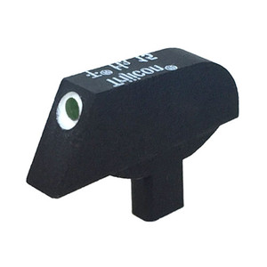 Stake-on Ramp front sight for Springfield Armory Mil-Spec 1911, 0.080" tenon,
green tritium insert no white outline Stake-on Ramp front sight for Springfield Armory Mil-Spec 1911, 0.080" tenon,
green tritium insert no white outline