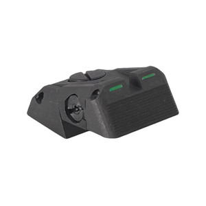 DAS - Defensive Adjustable Sight, Fully adjustable bar-dot-bar tritium rear sight fits Novak LoMount cut, w/serrations DAS - Defensive Adjustable Sight, Fully adjustable bar-dot-bar tritium rear sight fits Novak LoMount cut, w/serrations