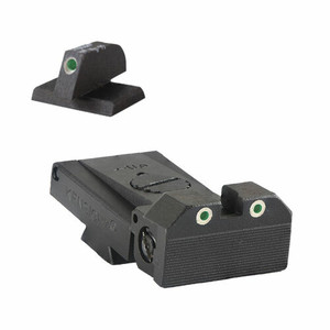 Fully adjustable tritium dot rear sight fits LPA TRT cut, beveled blade w/ serrations .200" Tall FLAT BASE Tritium Front Sight Fully adjustable tritium dot rear sight fits LPA TRT cut, beveled blade w/ serrations .200" Tall FLAT BASE Tritium Front Sight