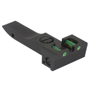 ELLIASON Adjustable fiber optic rear sight, rounded blade w/ serrations ELLIASON Adjustable fiber optic rear sight, rounded blade w/ serrations