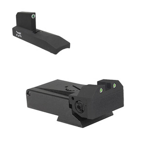 Fully adjustable tritium dot rear sight for RugerÌ´å¬ MKII and MKIII, beveled blade w/serrations Tritium undercut patridge front sight (960-995) Fully adjustable tritium dot rear sight for RugerÌ´å¬ MKII and MKIII, beveled blade w/serrations Tritium undercut patridge front sight (960-995)