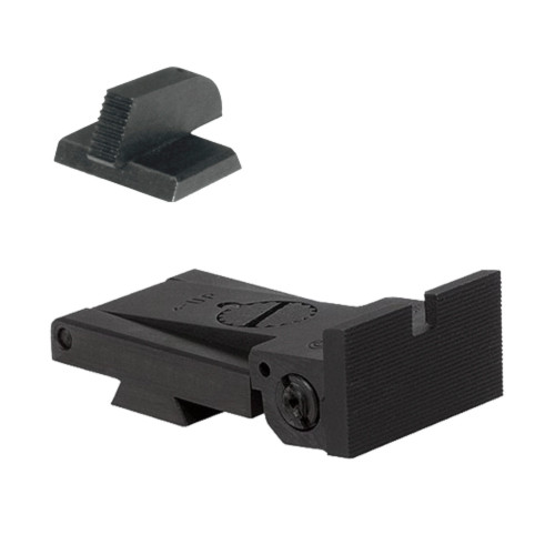 BoMar BMCS 1911 Kensight Sight Set Deep Notch Square Blade - Serrated 0.210" Front Sights (960-022)