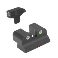 Kensight 1911 A1 Mil-Spec Government Model "GI" Fixed Rear Tritium Night Sight Set