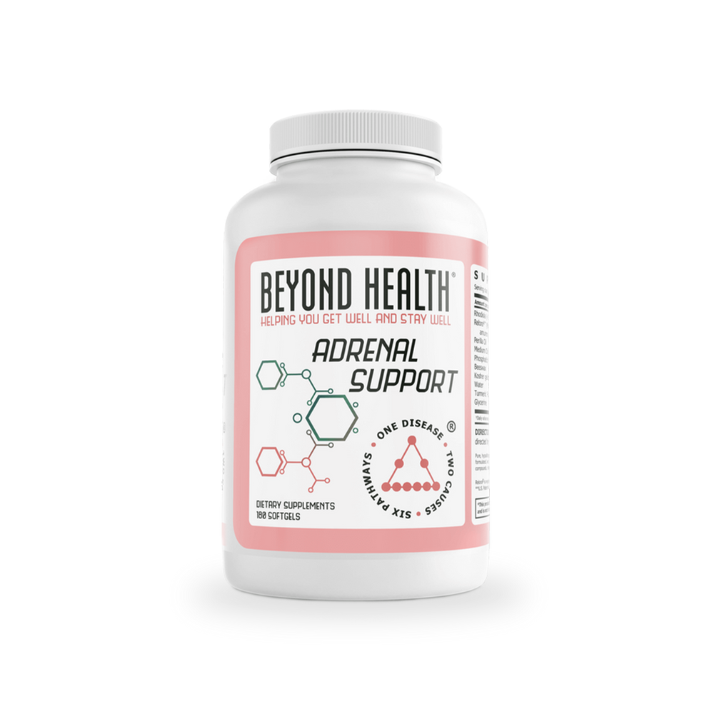 adrenal support supplement bottle for daily energy and stress balance support