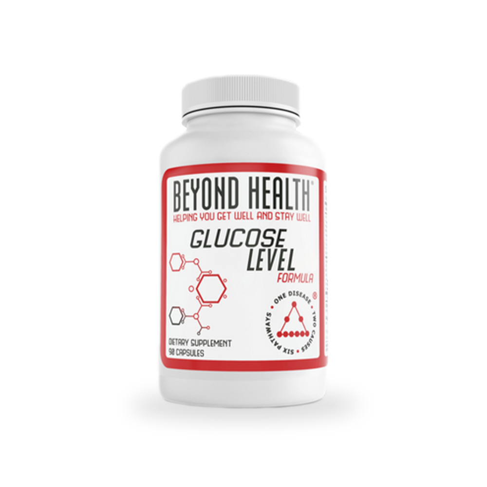 glucose level supplement bottle for metabolic balance and daily energy support