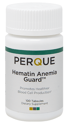 hematin supplement bottle with iron tablets for daily nutrient support and energy balance