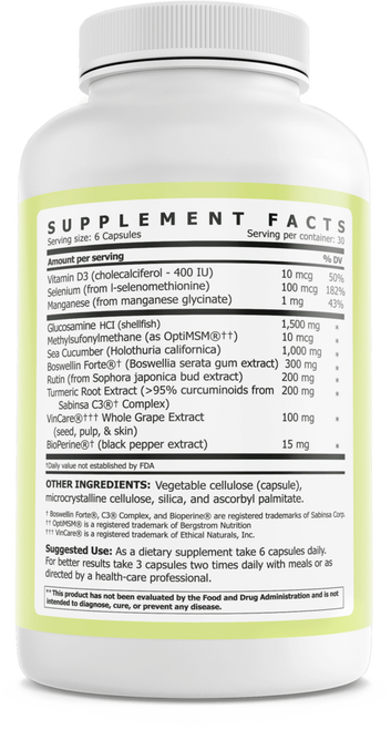 Joint protection bottle