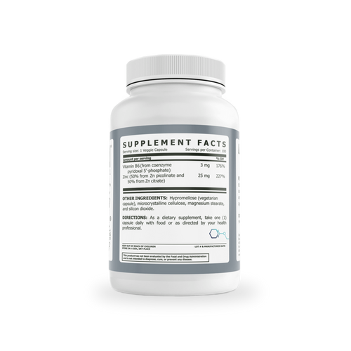 Zinc Supplement – 100 Capsules | Immune & Cellular Support | Non-GMO