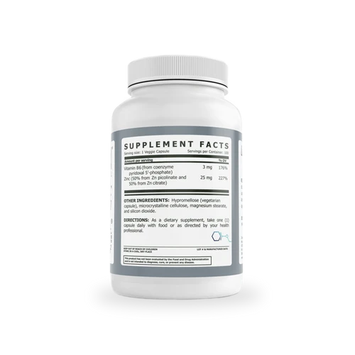 zinc dietary supplement bottle for foundational mineral support and wellness