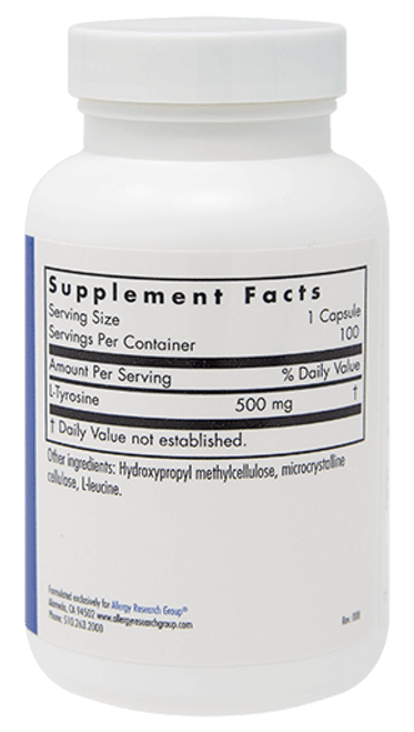L-Tyrosine - 500mg, 100 Caps