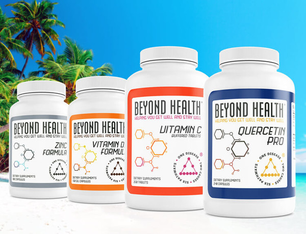 All bottles including Quercetin Pro, Vitamin C, Vitamin D, and zinc showcased together to combine for a healthy immune builder bundle.