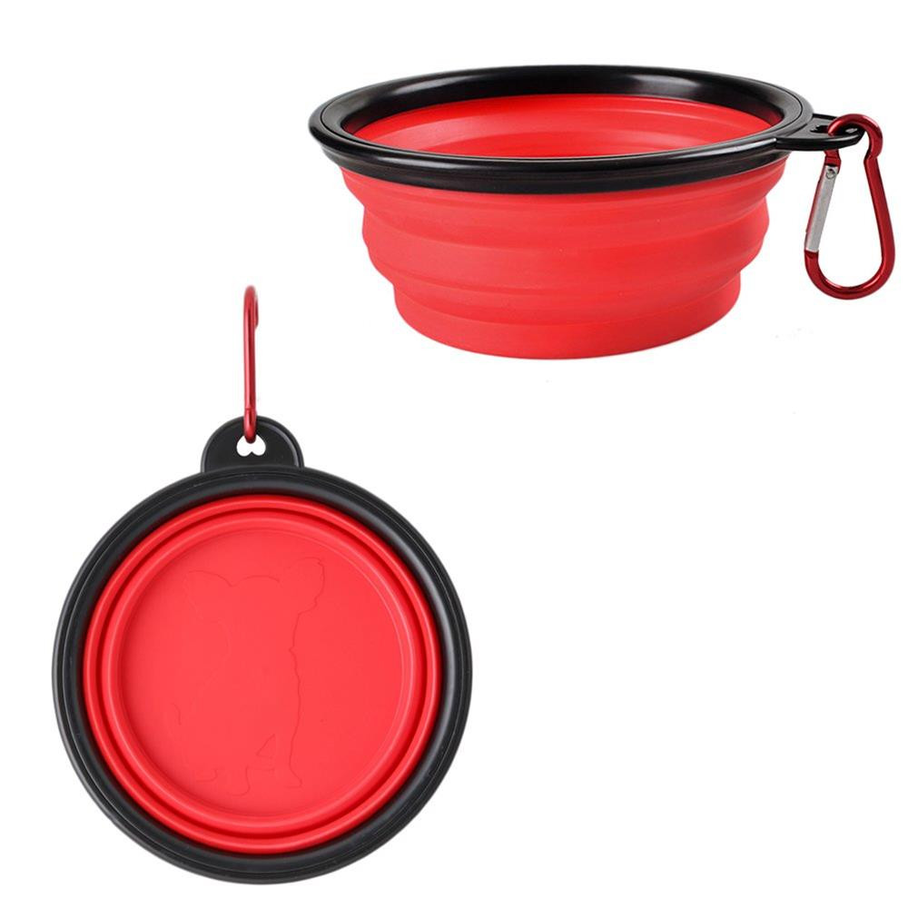食器・餌やり・水やり用品 NEIGHBORHOOD Foldable Dog Bowl Black Collapsible Silicone Dog Travel Bowl – Red Water Dish with