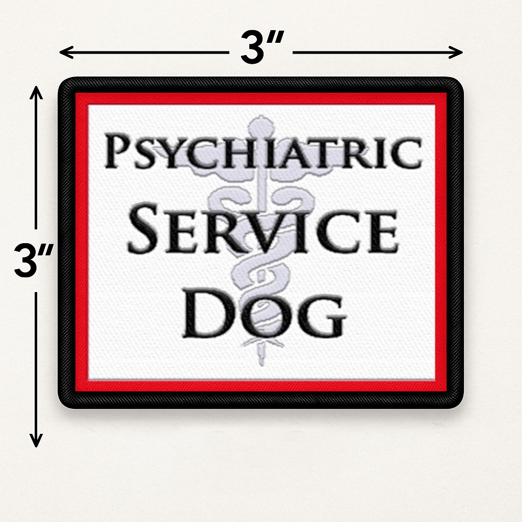Psychiatric Service Dog Patch – 3x3 Sew-On Identification Patch