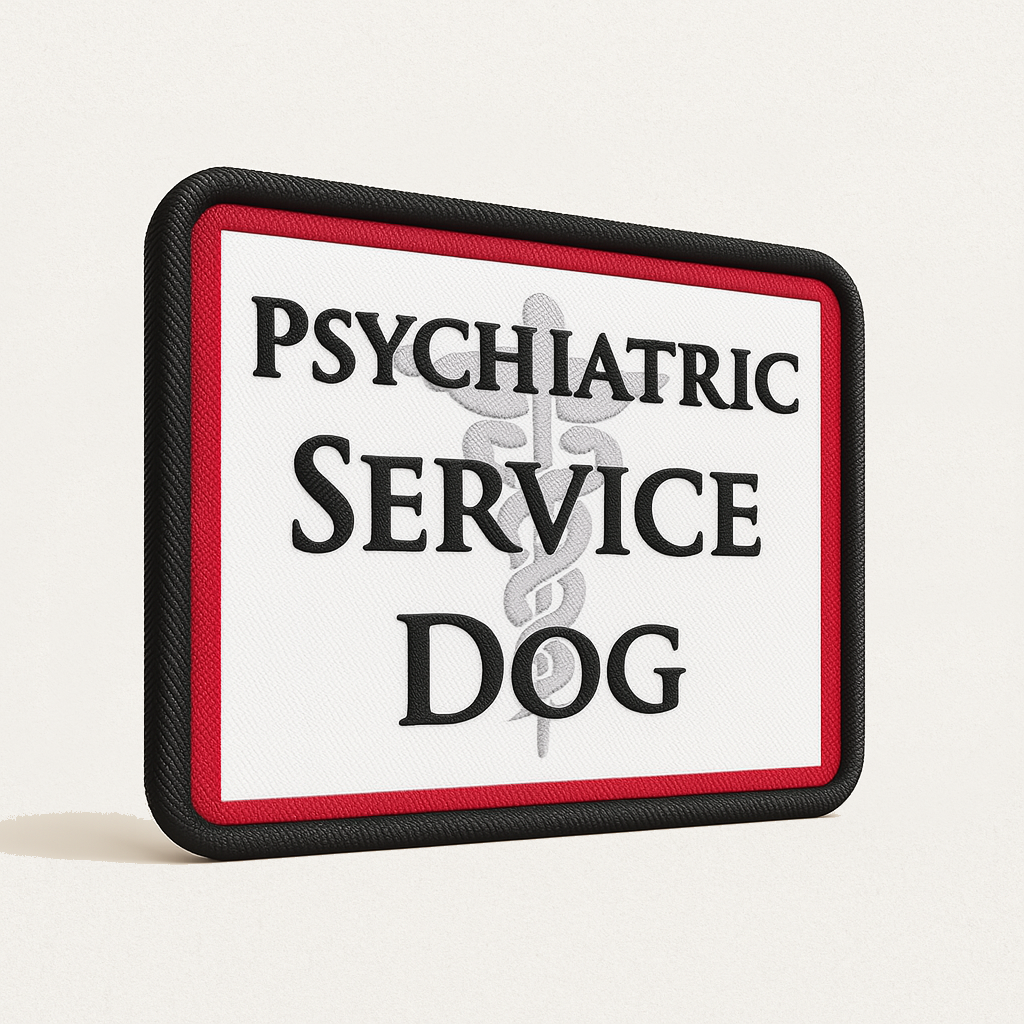 Psychiatric Service Dog Patch – 3x3 Sew-On Identification Patch