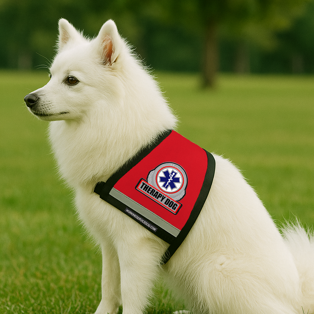 Therapiehund Geschirr – Mit Reflektierenden Klett-Patches, Verstellbar, Für Hunde XS–XXL