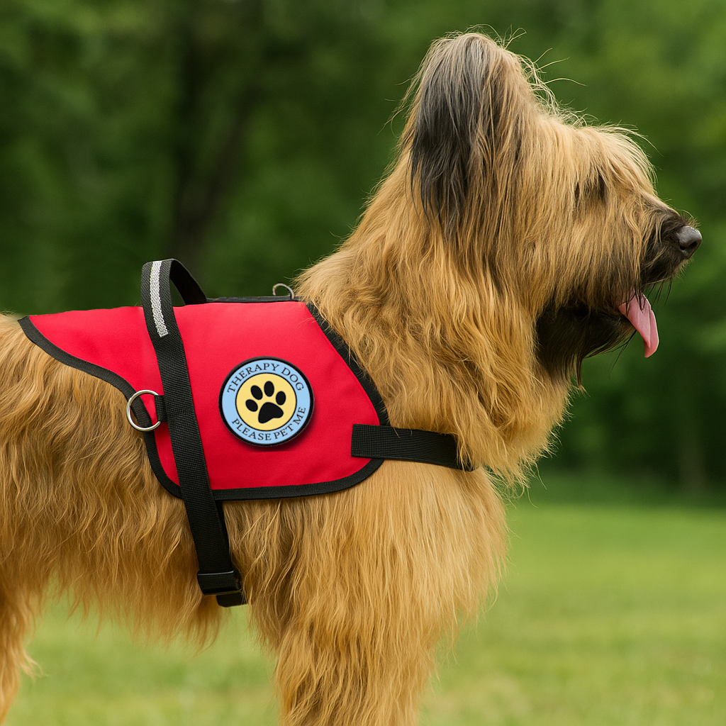 Pet Me Vest Nylon Hundegeschirr – Verstellbar, Mit Griff & Reflektierenden Patches, Größe 14-18 Brustumfang