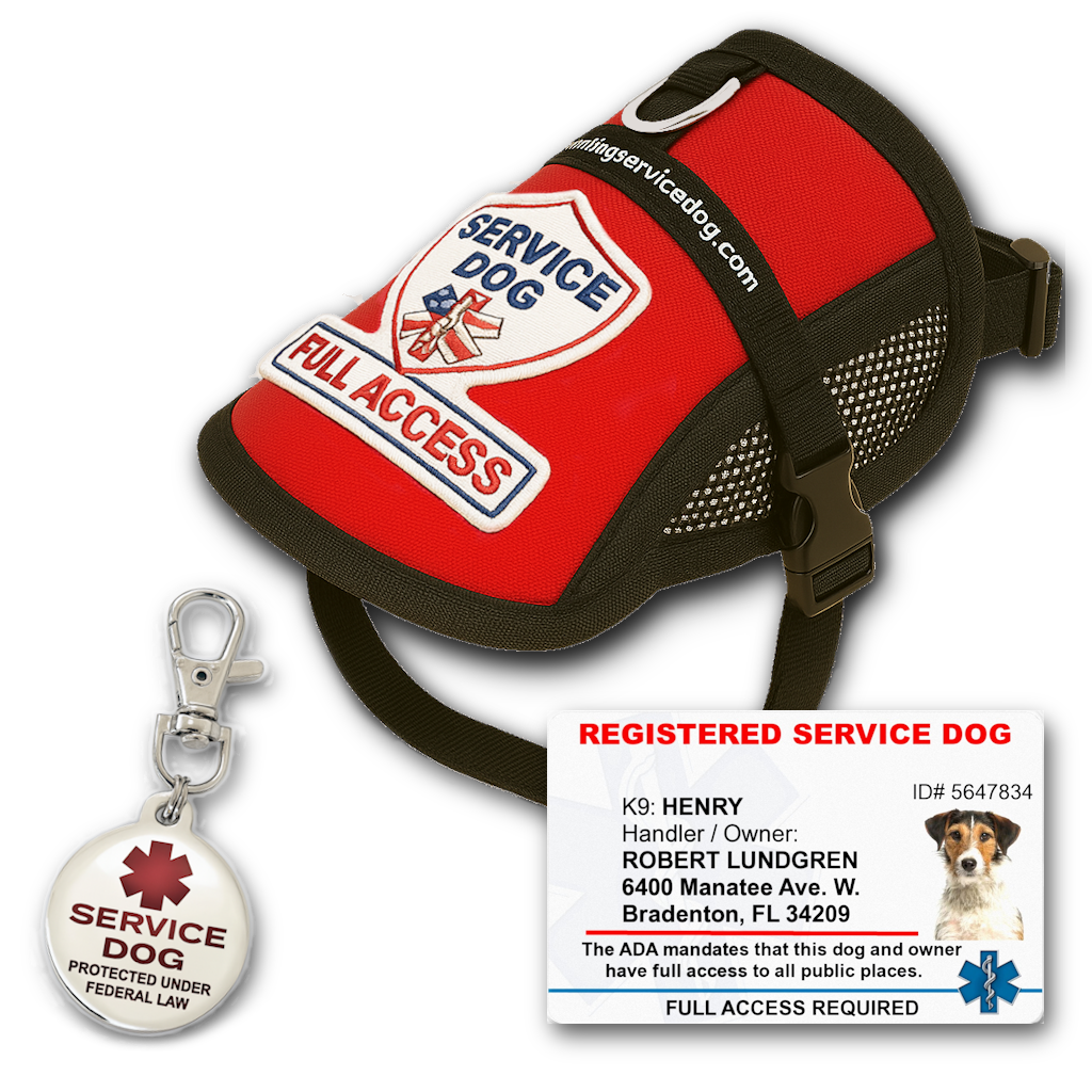 Basic Registered Service Dog Kit | Lifetime Registration & ADA