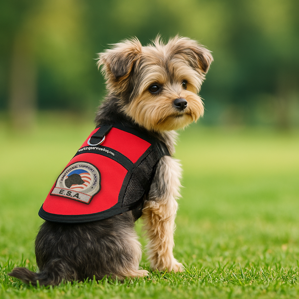 Emotional Support Animal Hundeshirt – Für Welpen Bis Große Rassen, Schwarz, Weiches Baumwollmix