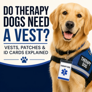 Do Therapy Dogs Need a Vest? Vests, Patches & ID Cards Explained