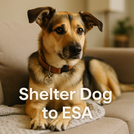 Shelter Dog To ESA Amid Covid19