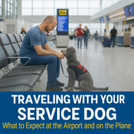 Traveling with Your Service Dog – What to Expect at the Airport and on the Plane