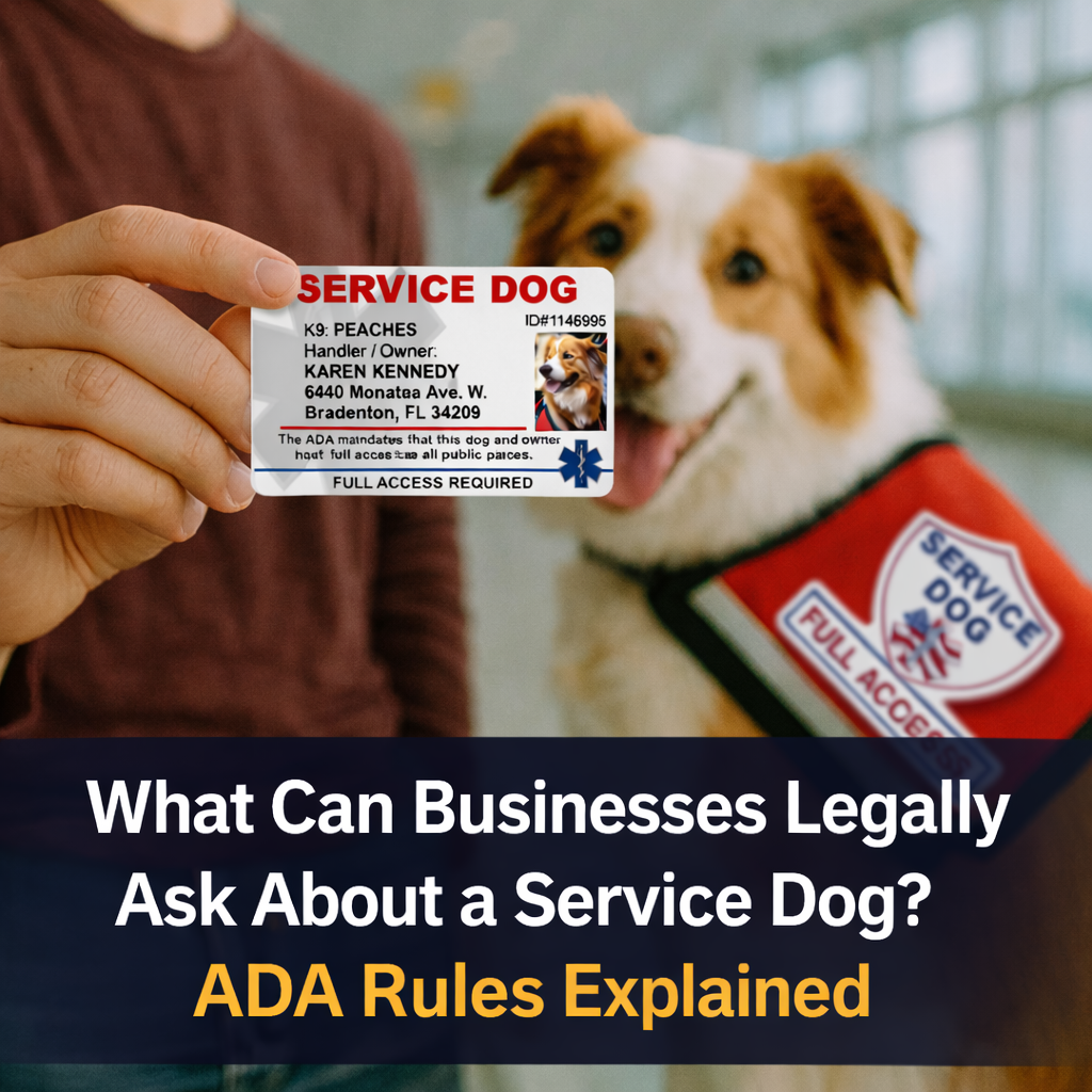 What Can Businesses Legally Ask About a Service Dog? ADA Rules ...
