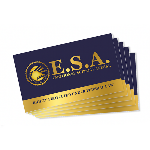 ESA Law Handout Cards – 5-Pack with Fillable Back for Name & Contact Info