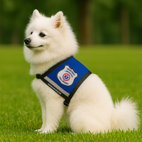 Premium Registered Service Dog Vest on a small dog