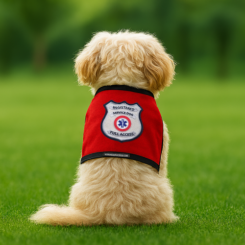 Registered Service Dog Vest - For Small Service Dogs