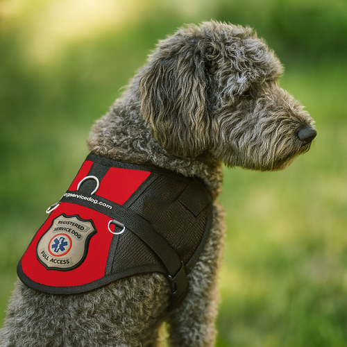 Registered Large Service Dog Mesh Lite Vest
