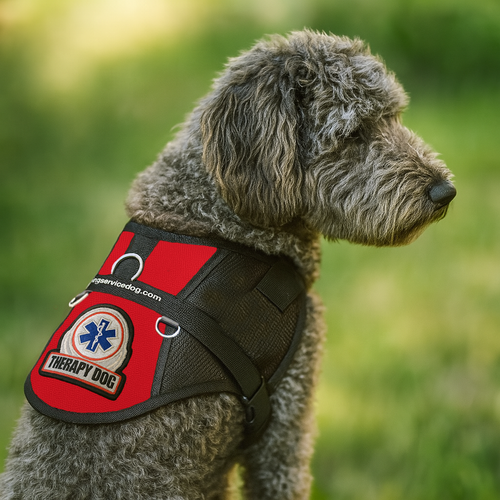 Premium Therapy Dog Mesh Lite Vest for Large Dogs