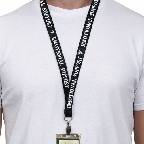 Emotional Support Dog Lanyard – ESA Badge Holder with Medical Symbol & Clip