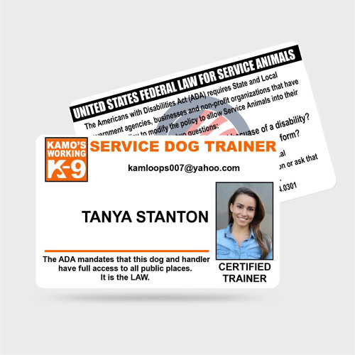 Kamo K9 - Service Dog Trainer ID