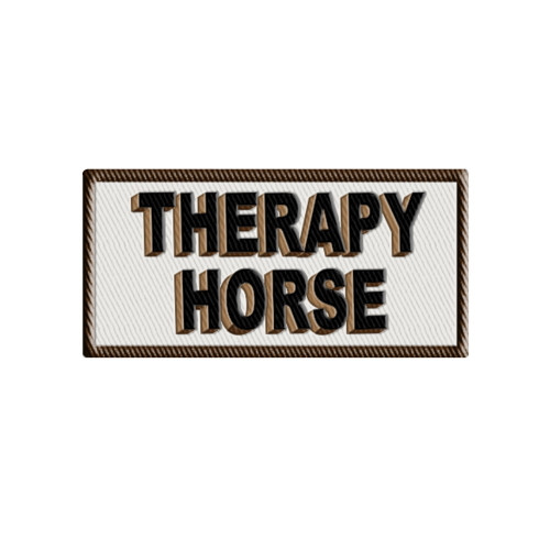 Therapy Horse Embroidered Patch